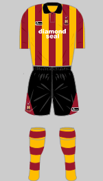 bradford city 1996-97 kit