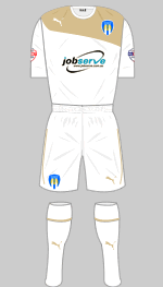 colchester united  2013-14 away kit