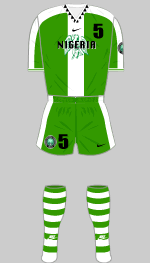 nigeria 1995 womens world cup 1st kit