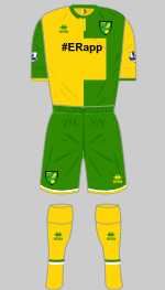 norwich city 2015-16 charity kit