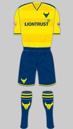 oxford united 2015-16 kit