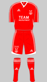 aberdeen fc 2011-12 home kit