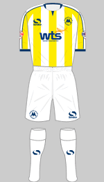 torquay united 2013-14 home kit